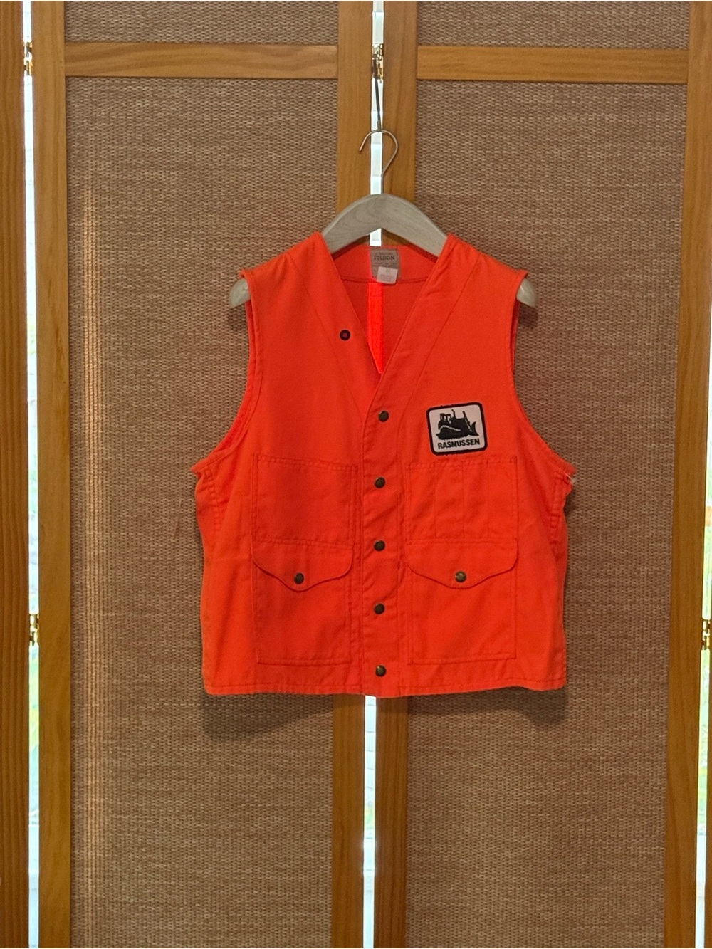 Filson High-Visibility Orange Work Vest